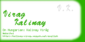virag kalinay business card